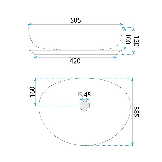 Chiuvetă atemporală Rea Joana 50