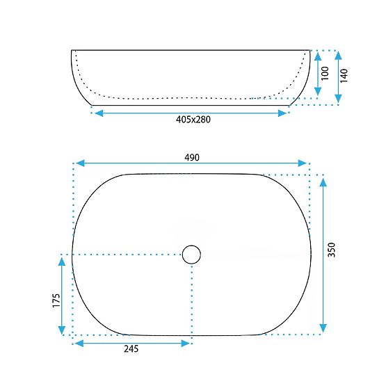 Chiuvetă atemporală Rea Lisa Beige Shiny