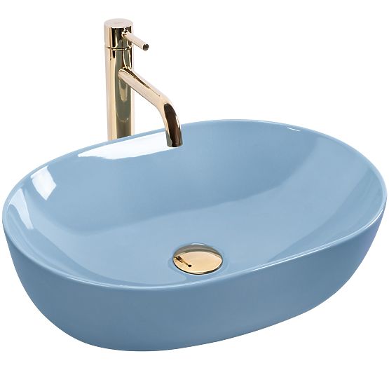 Chiuvetă atemporală Rea LISA L.BLUE SHINY