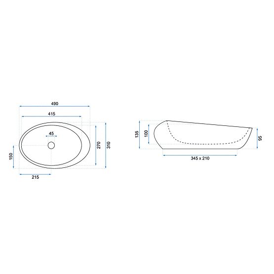 Chiuvetă atemporală Rea Roxy C Stone L.GREY