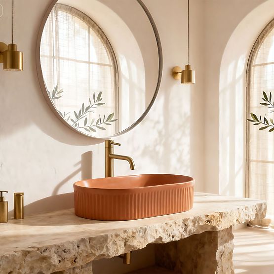 Chiuvetă atemporală Rea Vanda Cinnamon Matt