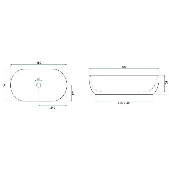 Chiuvetă de mobilier REA Amelia WARM