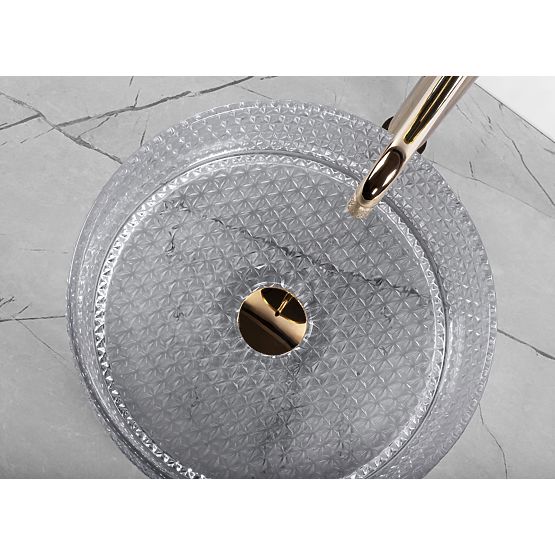 Chiuvetă de mobilier Rea Cristal Light Grey