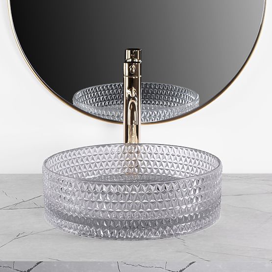 Chiuvetă de mobilier Rea Cristal Light Grey