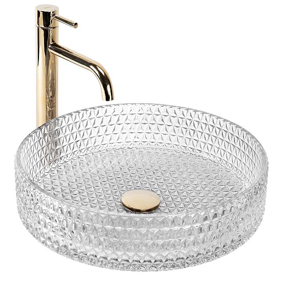 Chiuvetă de mobilier Rea Cristal Transparent 39