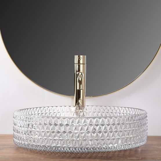 Chiuvetă de mobilier Rea Cristal Transparent 39