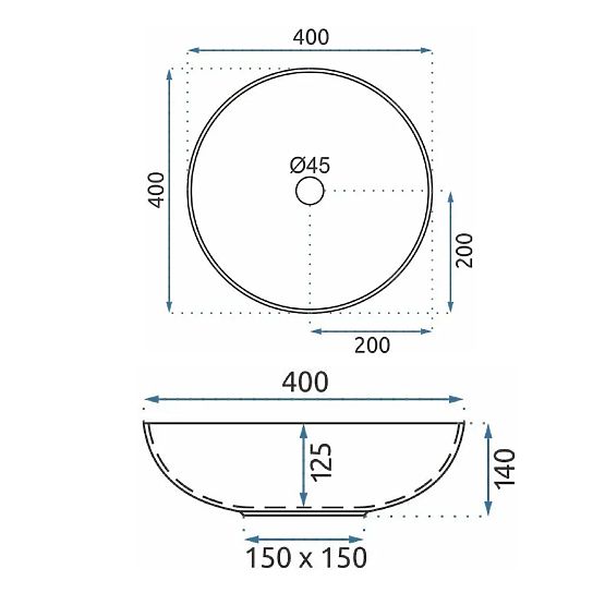 Chiuvetă de mobilier Rea Etno