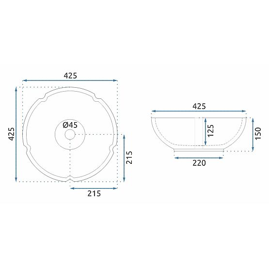 Chiuvetă de mobilier Rea Felicia