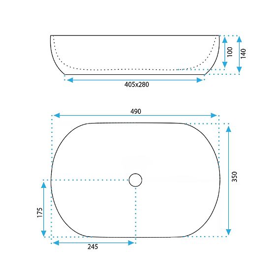 Chiuvetă de mobilier Rea LISA ECRU SHINY