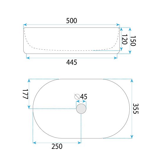 Chiuvetă de mobilier Rea Oktawia