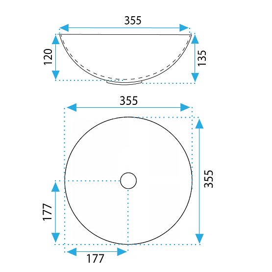 Chiuvetă de mobilier REA STELLA Aiax Shiny
