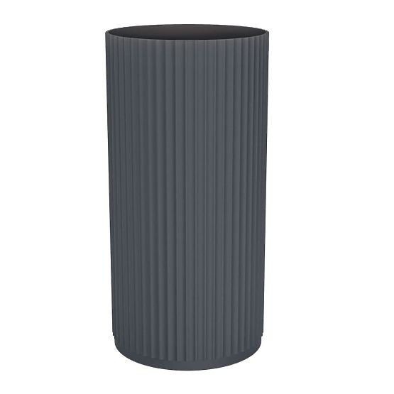 Chiuvetă independentă Ciriola, compozit, 45x90 cm, gri închis, canelată