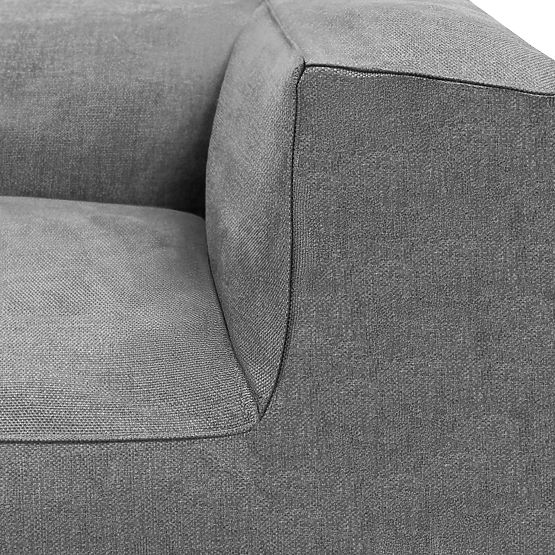 Colț modular pentru canapea de grădină Vacuum cu husă, gri