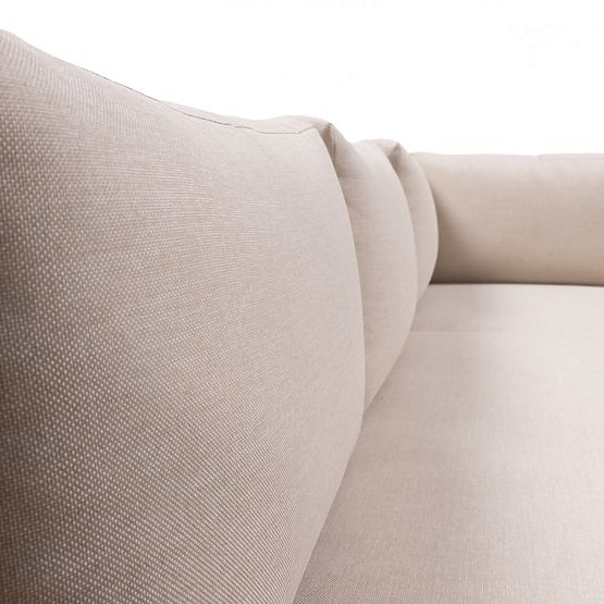 Colțar de grădină cu măsuță Borgo, lemn de salcâm FSC, aspect de tec, bej