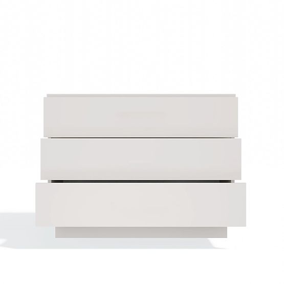 Comodă AMBER 3S Dulap 3 Sertare pentru Dormitor și Cameră de Zi KAȘMIR Bej