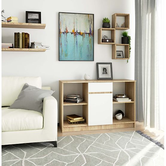 COMODĂ B-17 CLP PK SONOMA / ALB