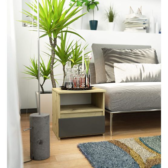 COMODĂ CL1 PK STEJAR ARTISAN / GRI