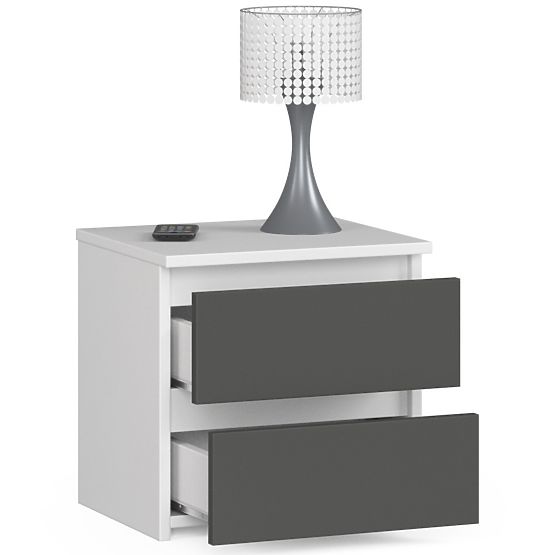 COMODĂ CL2 2SZ CLP ALBĂ / GRI