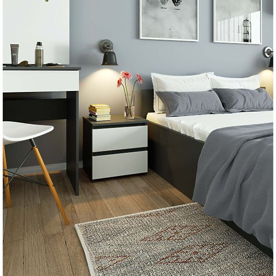 COMODĂ CL2 2SZ CLP PK GRAFIT GRI / ALB