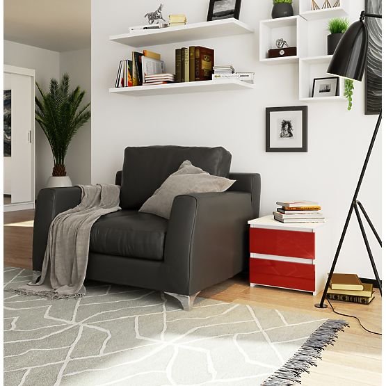 COMODĂ CL2 2SZ CLP ROȘU LUCIOASĂ