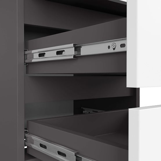 COMODĂ CL3/40 GRI GRAFIT / ALB