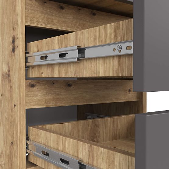 COMODĂ CL3/40 PK STEJAR ARTISAN / GRI