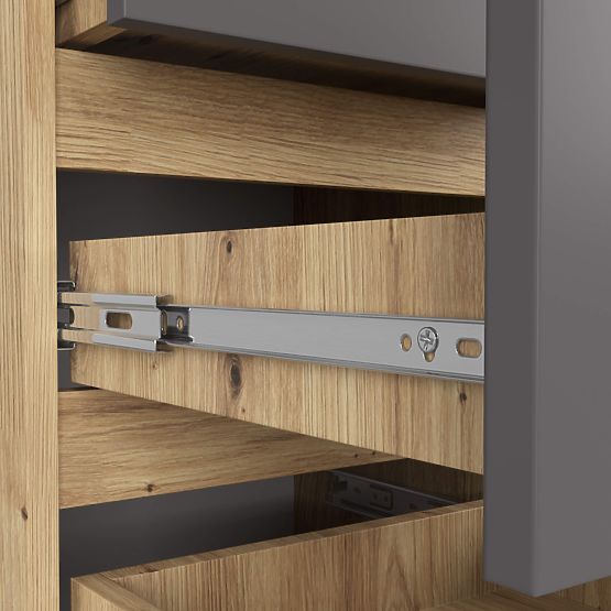 COMODĂ CL5 PK STEJAR ARTISAN / GRI