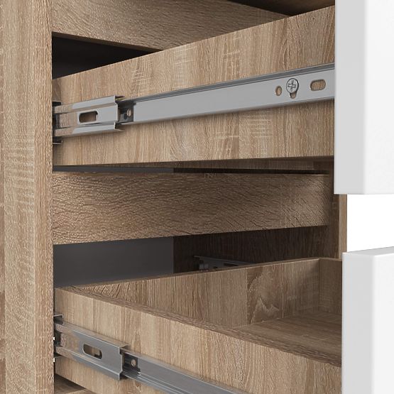 COMODĂ CL6 PK STEJAR SONOMA / ALB