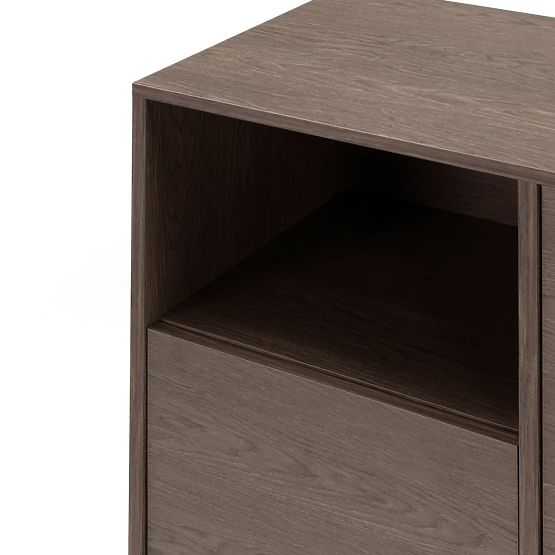 Comodă cu patru uși Kanso, Stejar Baltic Storm