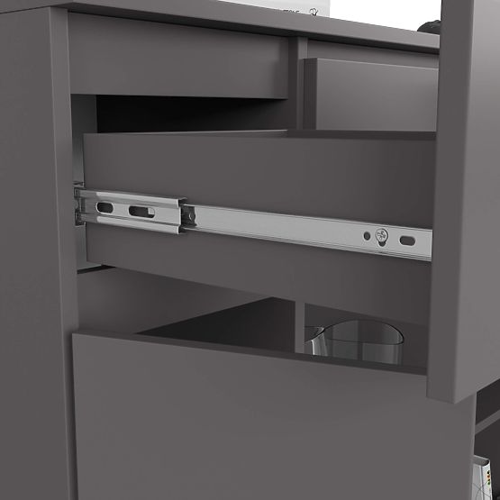 COMODĂ K100 2D 3SZ 1P PK GRAFIT GRI