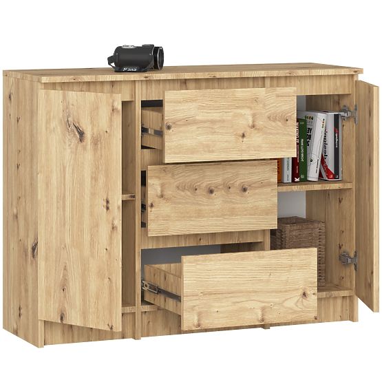 COMODĂ K100 2D 3SZ PK STEJAR ARTISAN