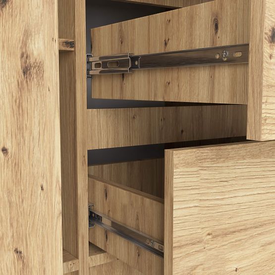 COMODĂ K100 2D 3SZ PK STEJAR ARTISAN