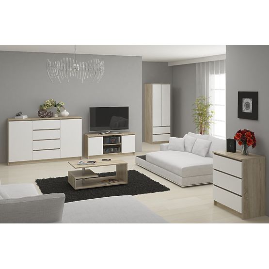 COMODĂ K140 3D 3SZ CLP PK SONOMA / ALB