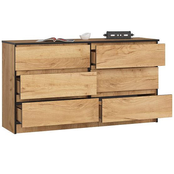 COMODĂ K140 6SZ CLP PK STEJAR CRAFT