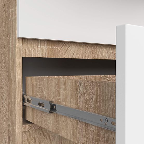 COMODĂ K160 10SZ CLP PK STEJAR SONOMA / ALB