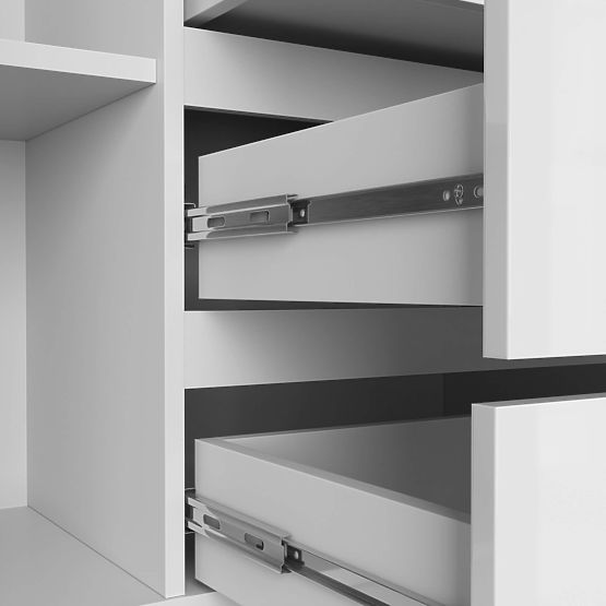 COMODĂ K160 2U 4S CLP PK ALB LUCIOAS