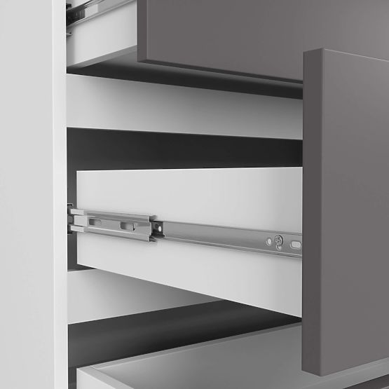 COMODĂ K160 8SZ CLP PK ALB / GRI