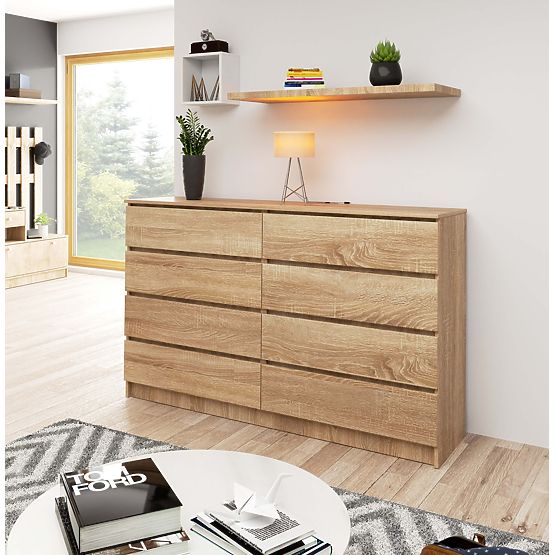 COMODĂ K160 8SZ CLP PK STEJAR SONOMA