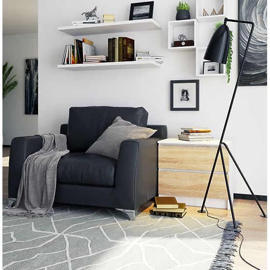 COMODĂ K60 2SZ CLP PK ALB / SONOMA