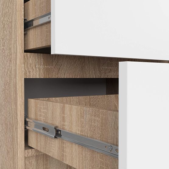 COMODĂ K60 5SZ CLP PK STEJAR SONOMA / ALB