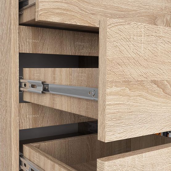 COMODĂ K80 1D 5SZ PK STEJAR SONOMA