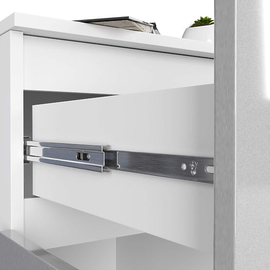 COMODĂ K80 2D 1SZ CLP PK METALIC LUCIOASĂ