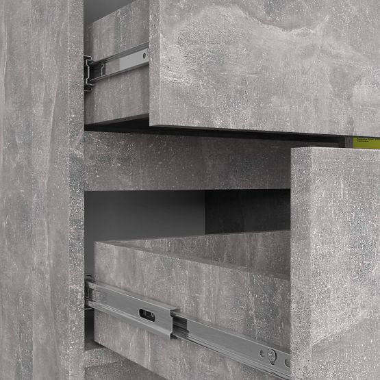 COMODĂ K80 JERRY 1D 3SZ PK BETON