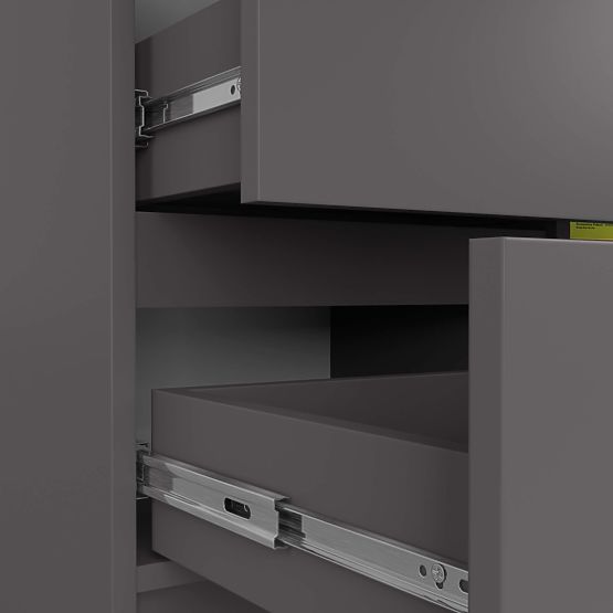 COMODĂ K80 JERRY 1D 3SZ PK GRAFIT GRI