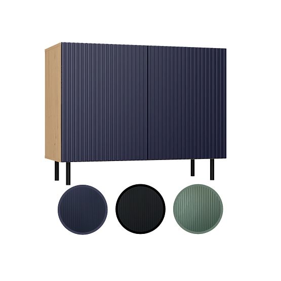 Comodă KAMA 2D SLIM ARISAN GRANAT