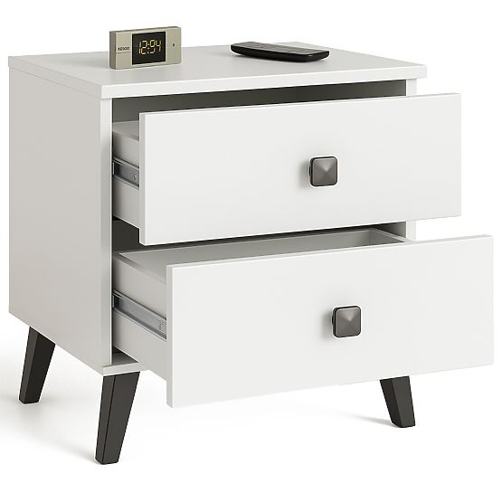 COMODĂ MOBI K-02 ALBĂ NEAGRĂ