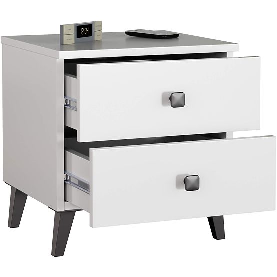 COMODĂ MOBI K-02 ALBĂ NEAGRĂ