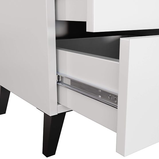 COMODĂ MOBI K-02 ALBĂ NEAGRĂ