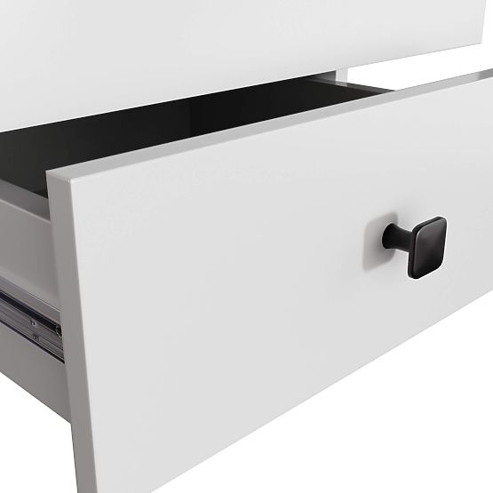 COMODĂ MOBI K-02 ALBĂ NEAGRĂ