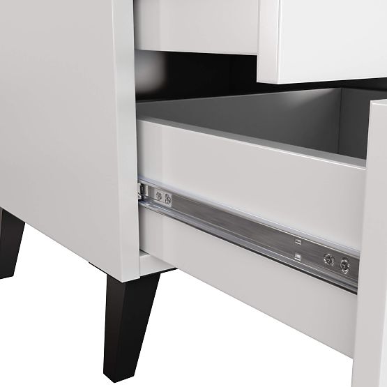 COMODĂ MOBI K-03 ALBĂ NEAGRĂ